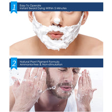 Load image into Gallery viewer, 200ml Men's Beard Dye Shampoo Fast Removal White Grey Color Natural