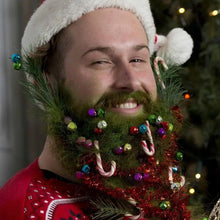 Load image into Gallery viewer, 12 Colors/set Christmas Beard Baubles Ornaments Colorful Xmas Facial