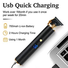 Load image into Gallery viewer, Rechargeable Mens Beard Trimmer Hair Clippers