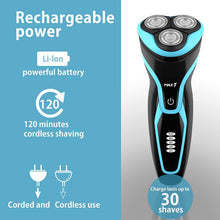 Load image into Gallery viewer, Electric Razor for Men Waterproof IPX7 Electric Shaver