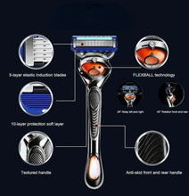 Load image into Gallery viewer, Blue/Black Color Shaver 2024 new manual razor men's beard
