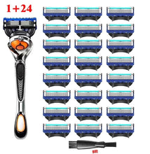Load image into Gallery viewer, Blue/Black Color Shaver 2024 new manual razor men's beard
