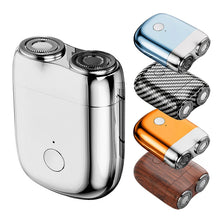 Load image into Gallery viewer, Magnetic Colorful Electric Shaver Double Floating Head Mini Beard
