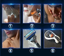 Load image into Gallery viewer, Blue/Black Color Shaver 2024 new manual razor men's beard
