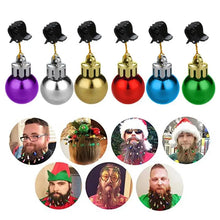 Load image into Gallery viewer, 12 Colors/set Christmas Beard Baubles Ornaments Colorful Xmas Facial

