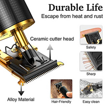 Load image into Gallery viewer, Rechargeable Mens Beard Trimmer Hair Clippers
