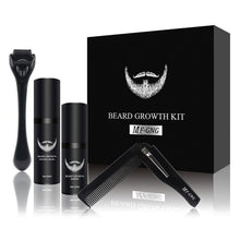 Load image into Gallery viewer, Beard Growth Kit Hair Growth Enhancer Thicker Oil Nourishing Leave-in Conditioner Beard Grow Set with Beard Growth roller
