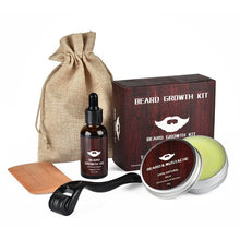 Load image into Gallery viewer, Beard Growth Kit Barbe Hair Growth Enhancer Set Beard Nourishing Growth Essential Oil Facial Beard Care with Beard Growth Roller
